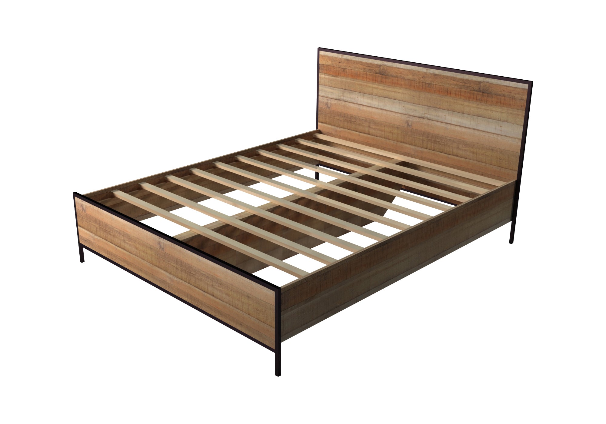 Mascot Bedframe Queen Size Oak