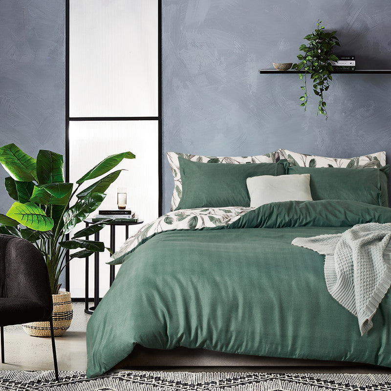 Microfiber Reversible Quilt Cover Set - Sally - Super King Size