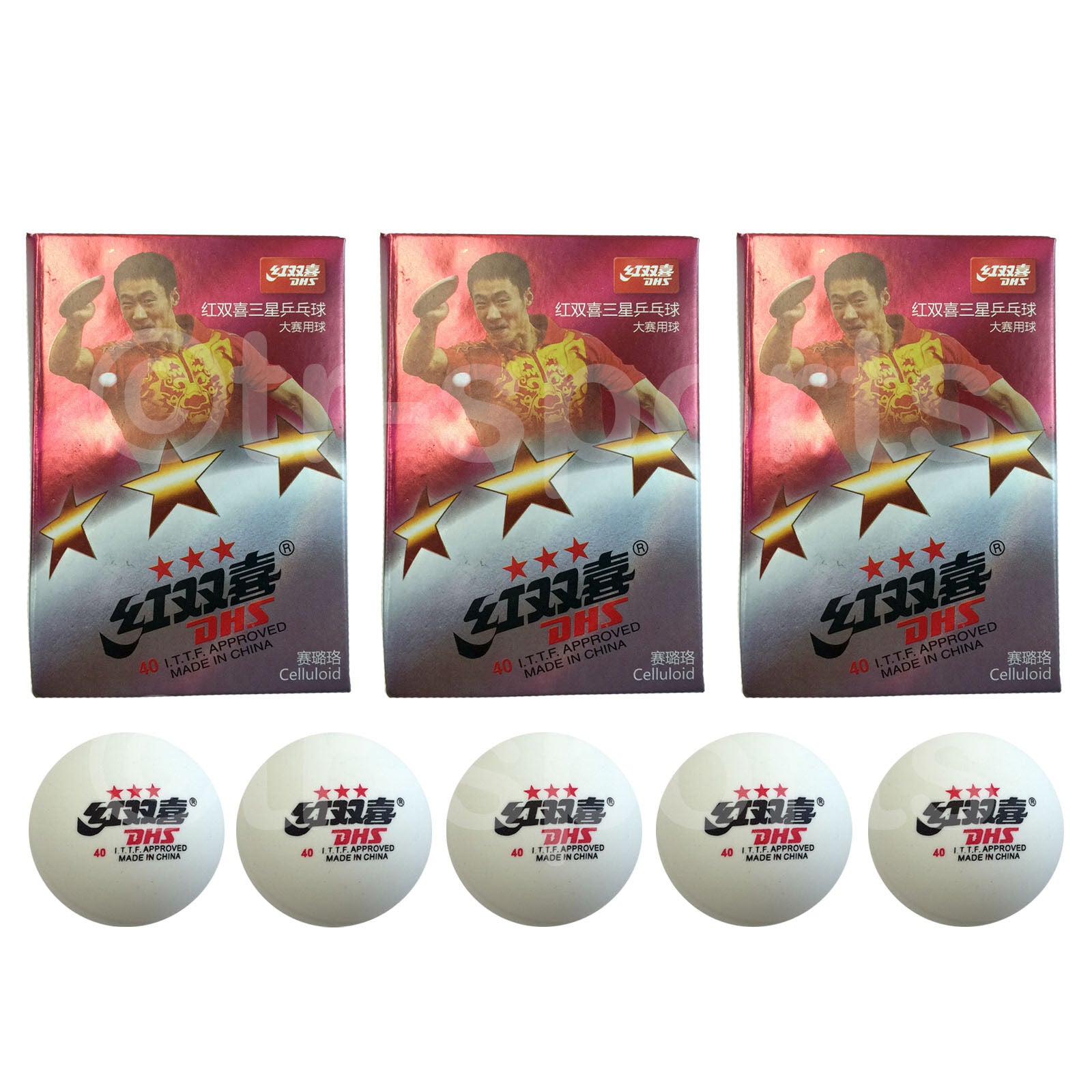 18x DHS 3 Star 40mm Table Tennis Ping Pong Competition Balls White