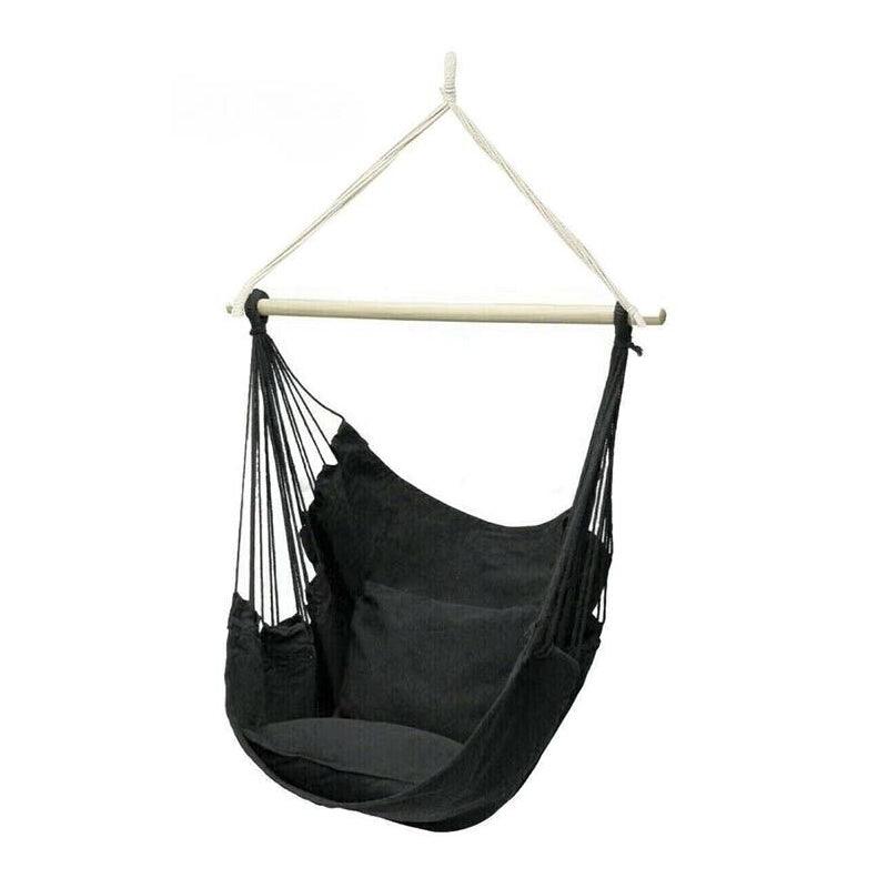 Portable Hanging Hammock Chair Swing Garden Outdoor Camping Soft Au New
