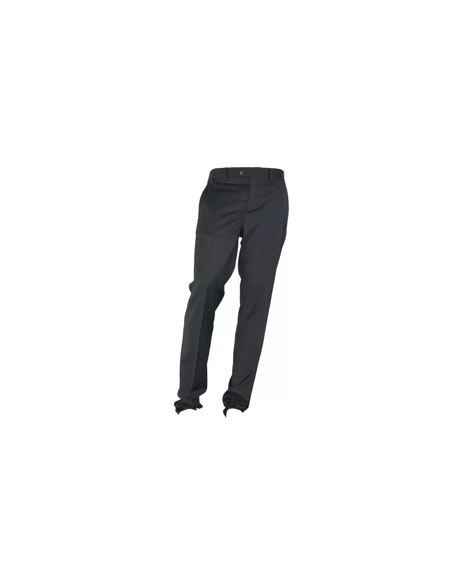 Polyester and Viscose Trousers 46 IT Men