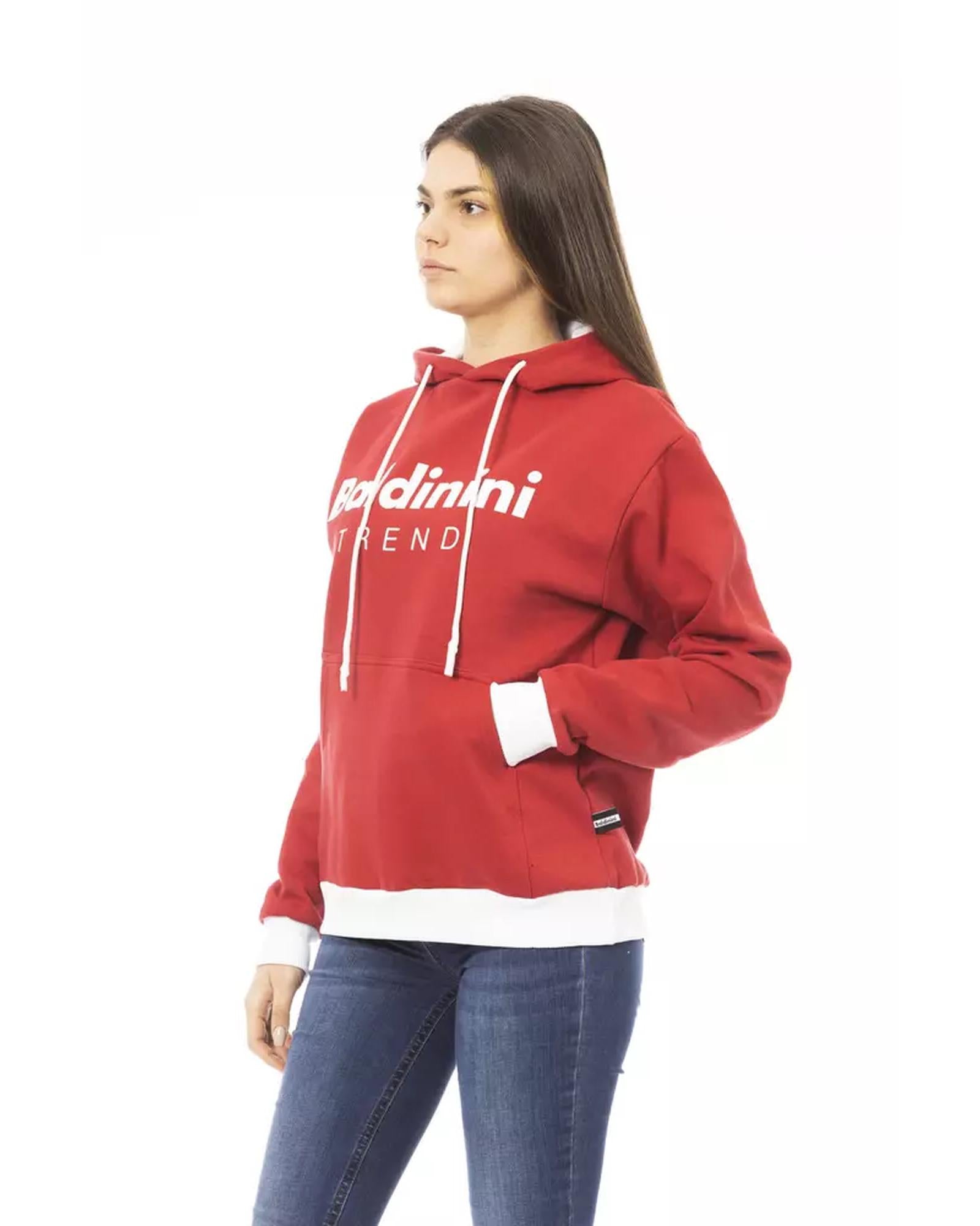 Luxury Long Sleeve Fleece Hoodie with Front Logo and Maxi Front Pocket XS Women