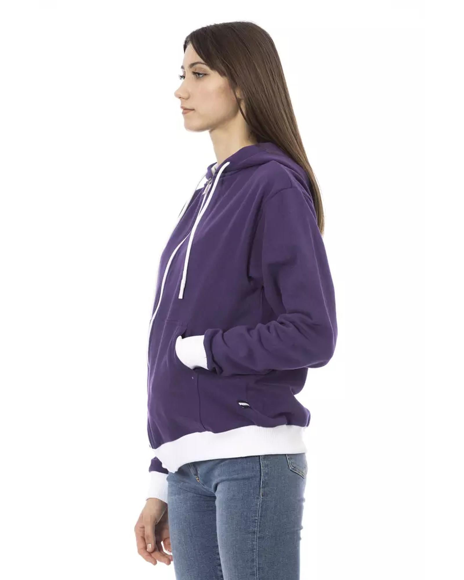 Double Color Adjustable Hooded Sweater S Women