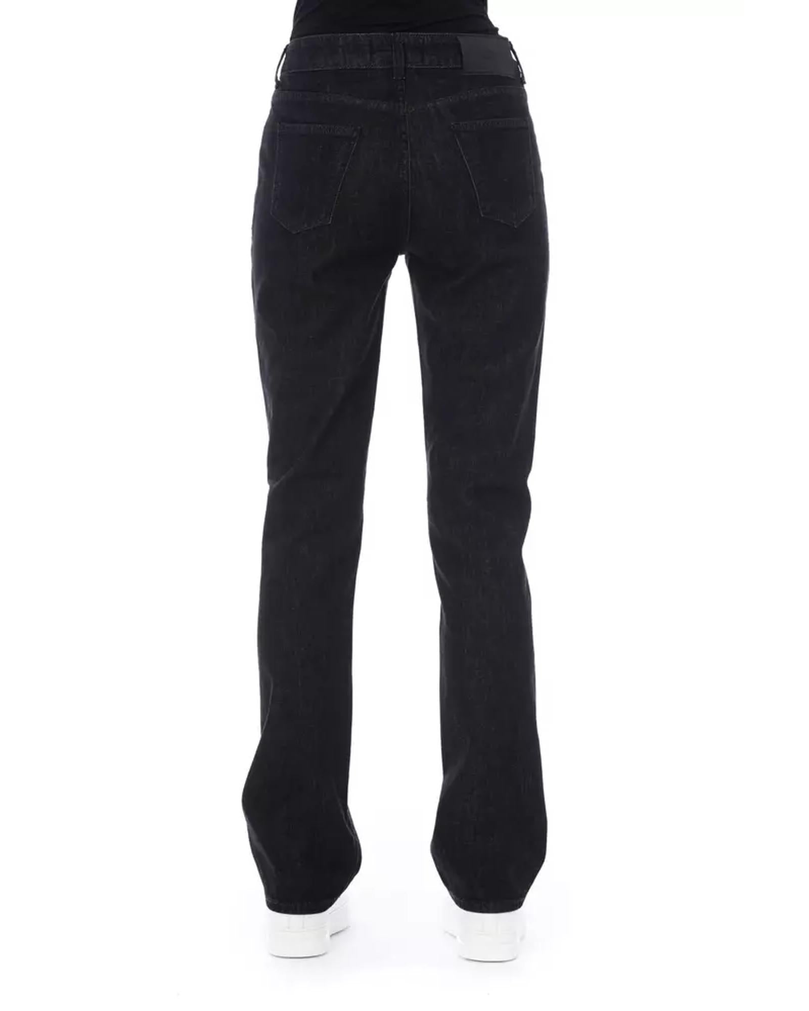 Logoed Button Regular Jeans with Tricolor Insert W32 US Women