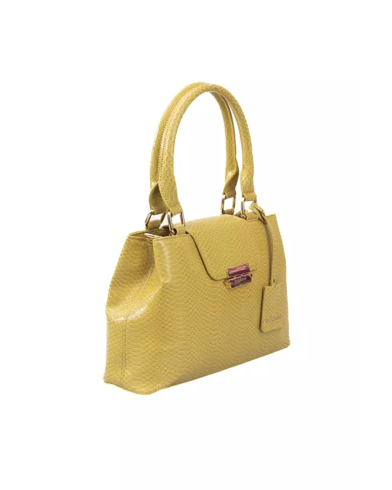 Double Compartment Flap Shoulder Bag with Golden Details One Size Women