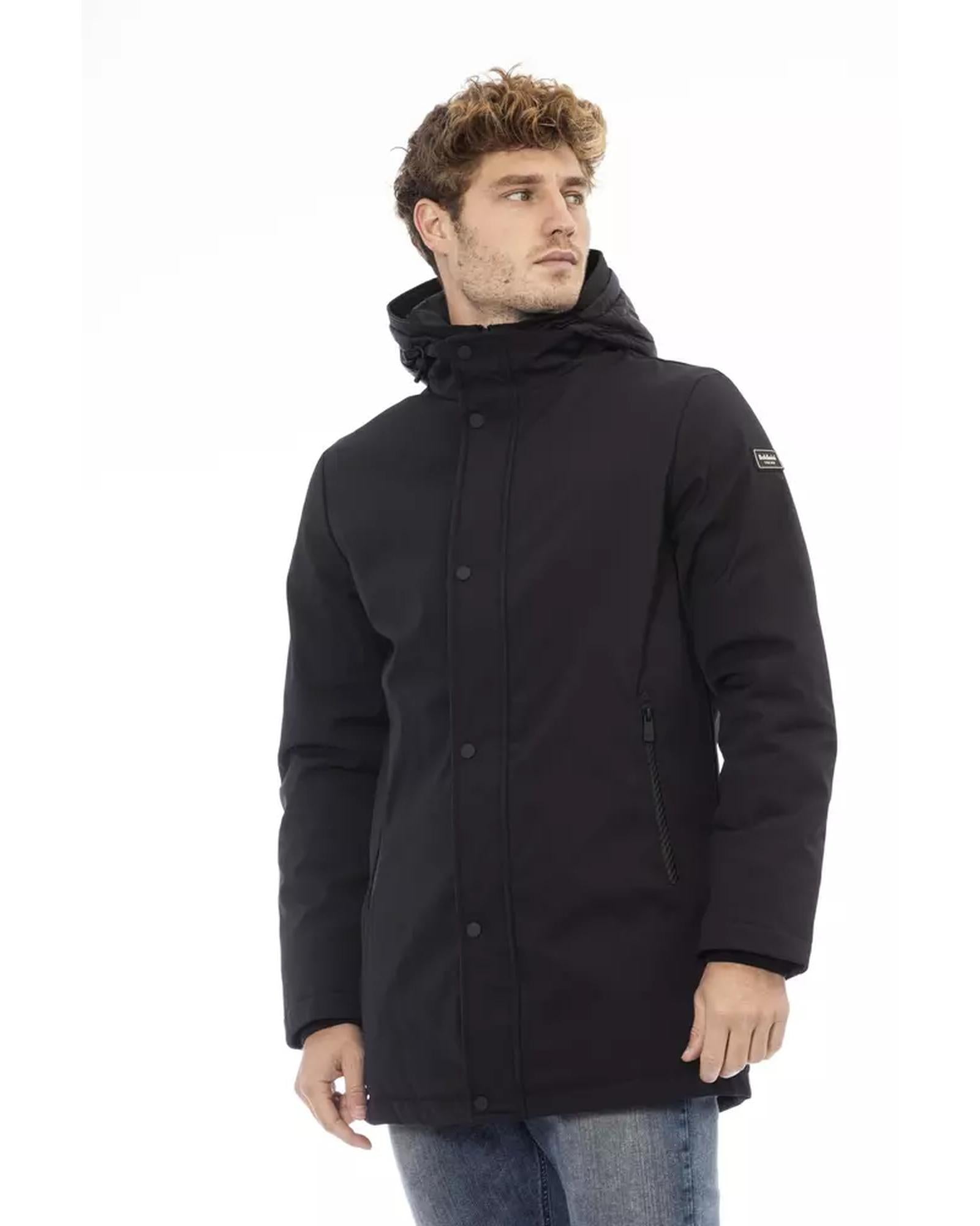 Long Jacket with External Welt Pockets and Front Closure L Men