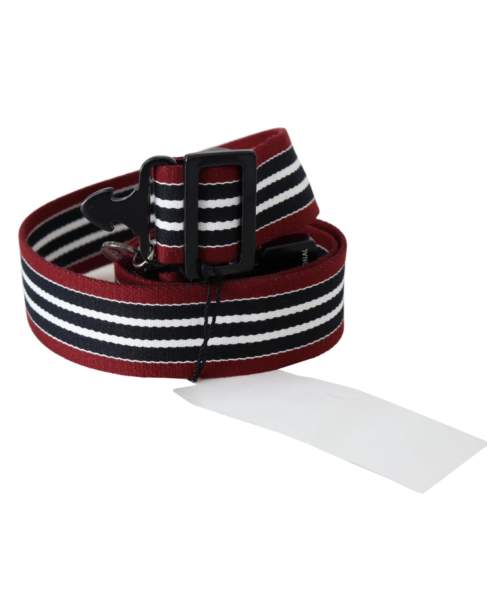 CNC Costume National Fashion Belt with Stripe Motif 100 cm Women