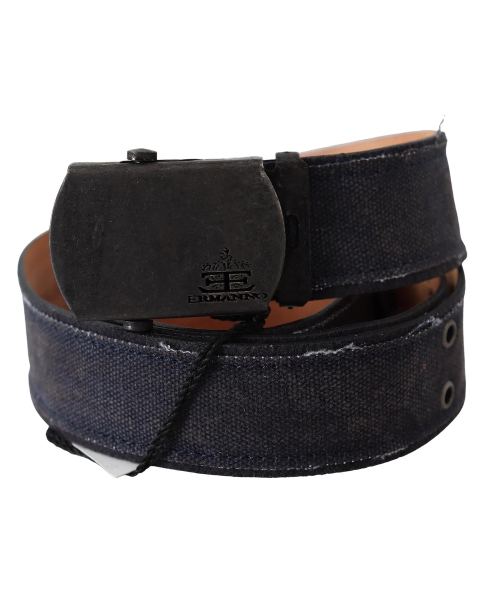 Classic Leather Belt with Vintage-Tone Hardware by Ermanno Scervino 85 cm Women