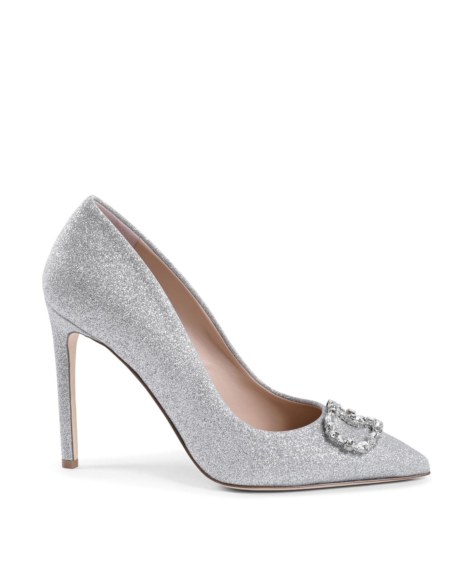Glitter Pump with Logo - 37 EU