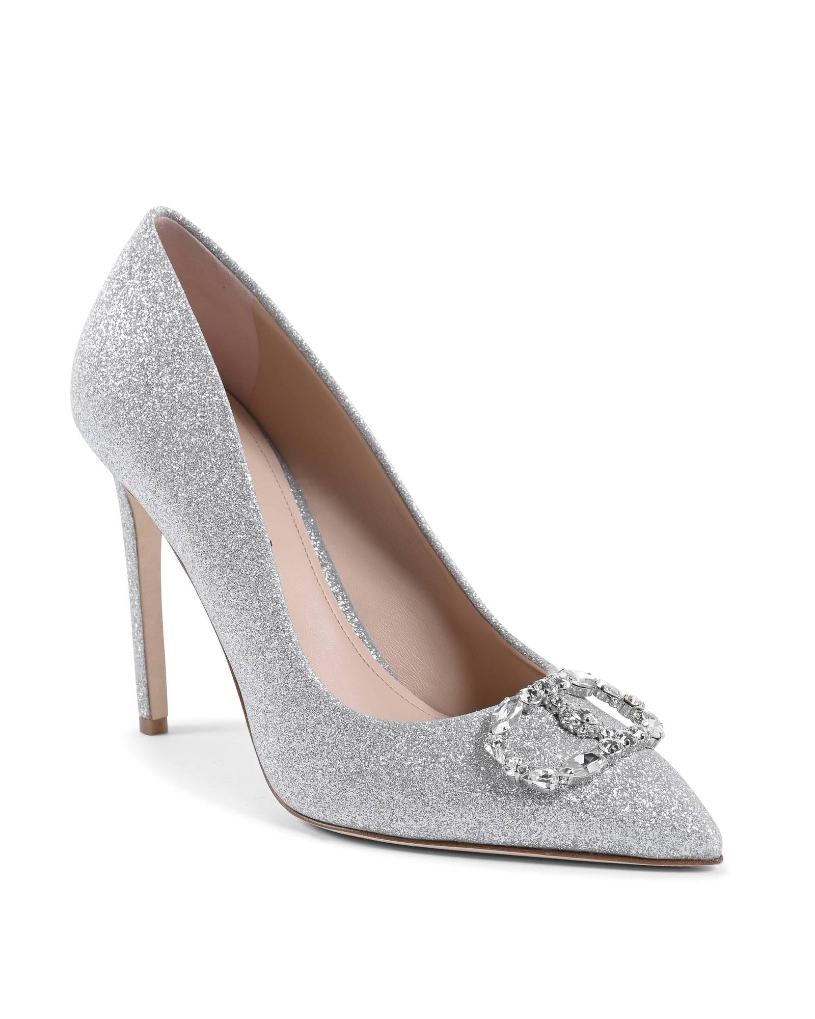 Glitter Pump with Logo - 37 EU
