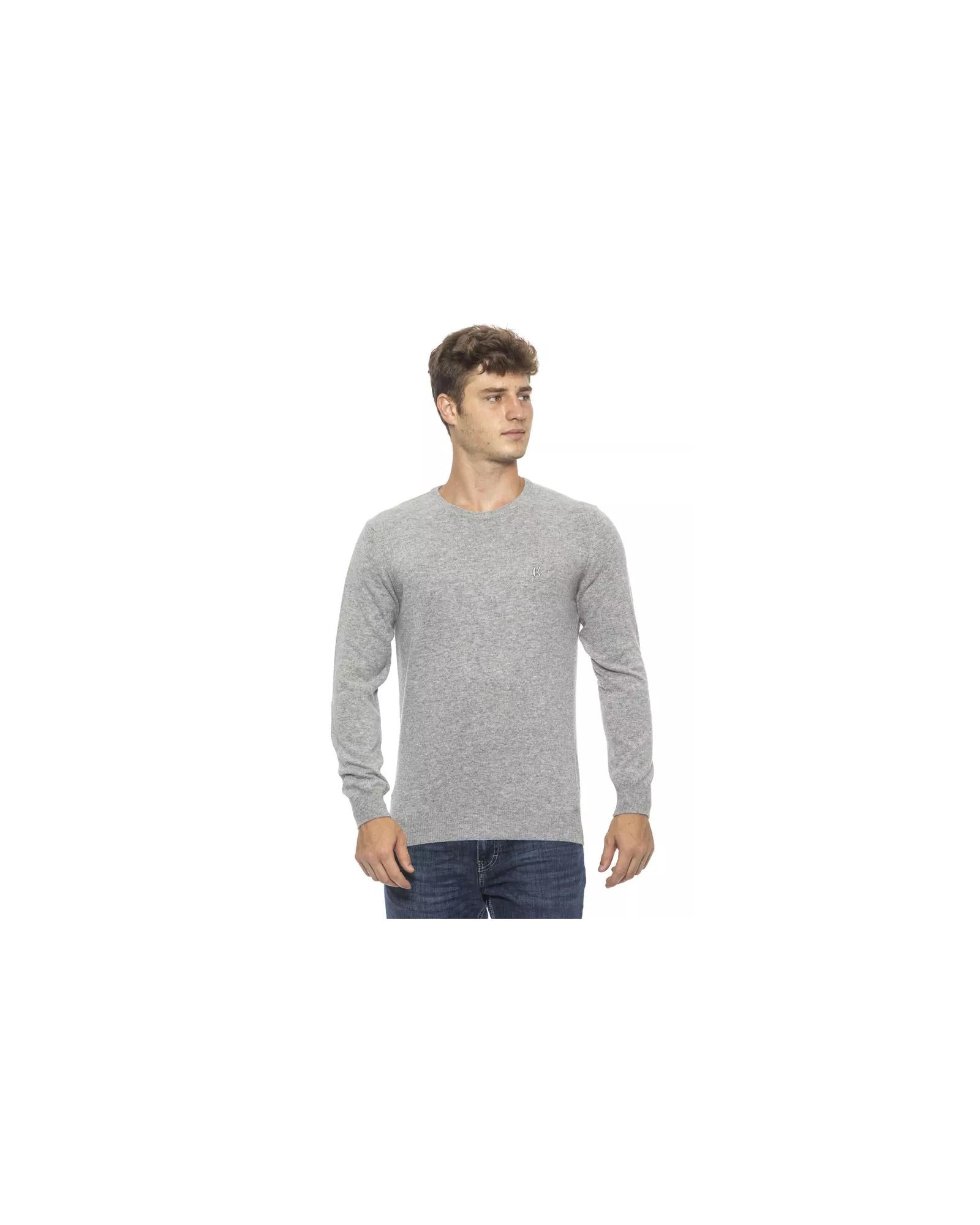 Crew Neck Solid Color Sweater XL Men