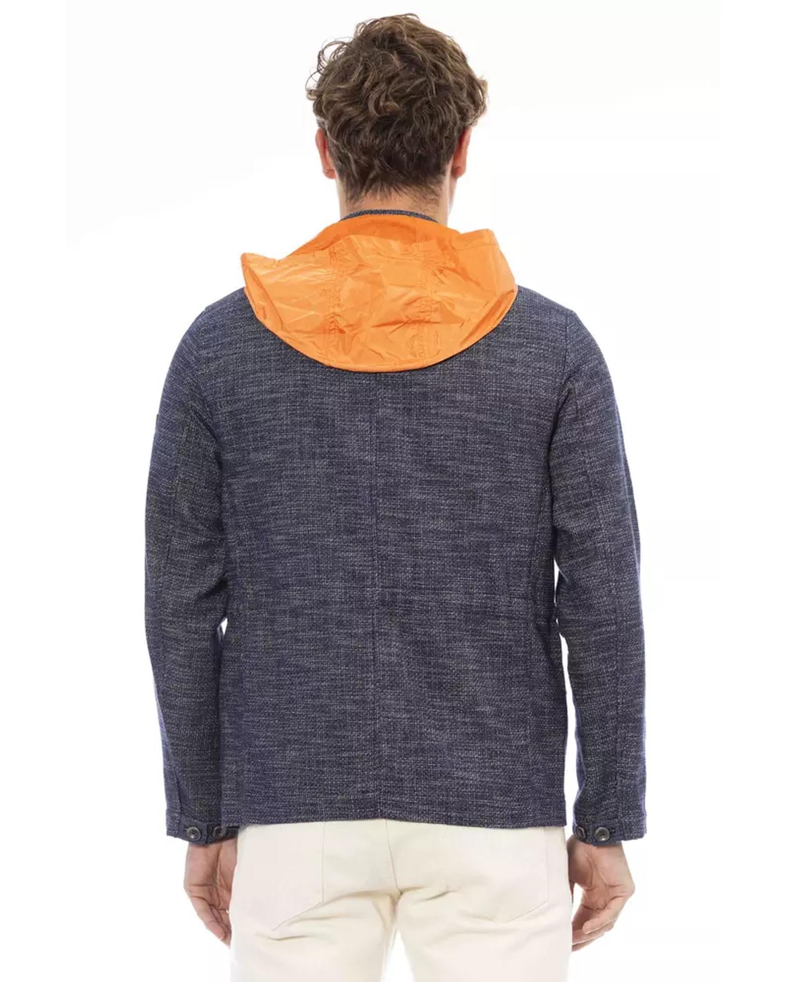 Waterproof Jacket with Convertible Braces and Button Closure 48 IT Men