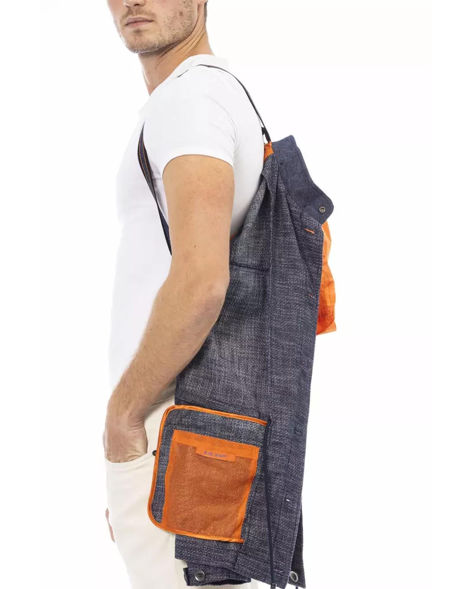 Waterproof Jacket with Convertible Braces and Button Closure 48 IT Men