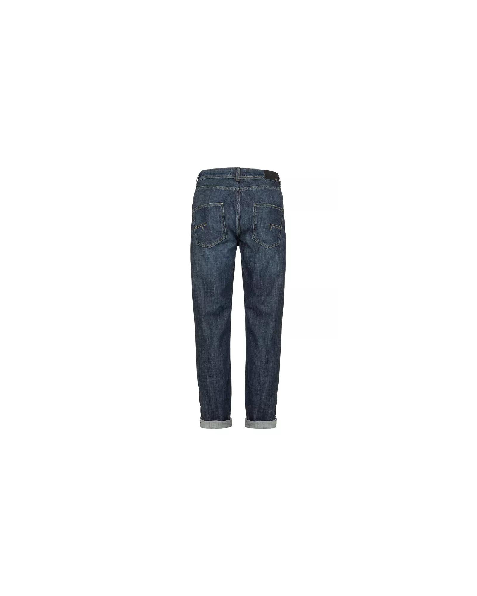 Five-Pocket Cotton Jeans with Zipper and Button Closure W31 US Men