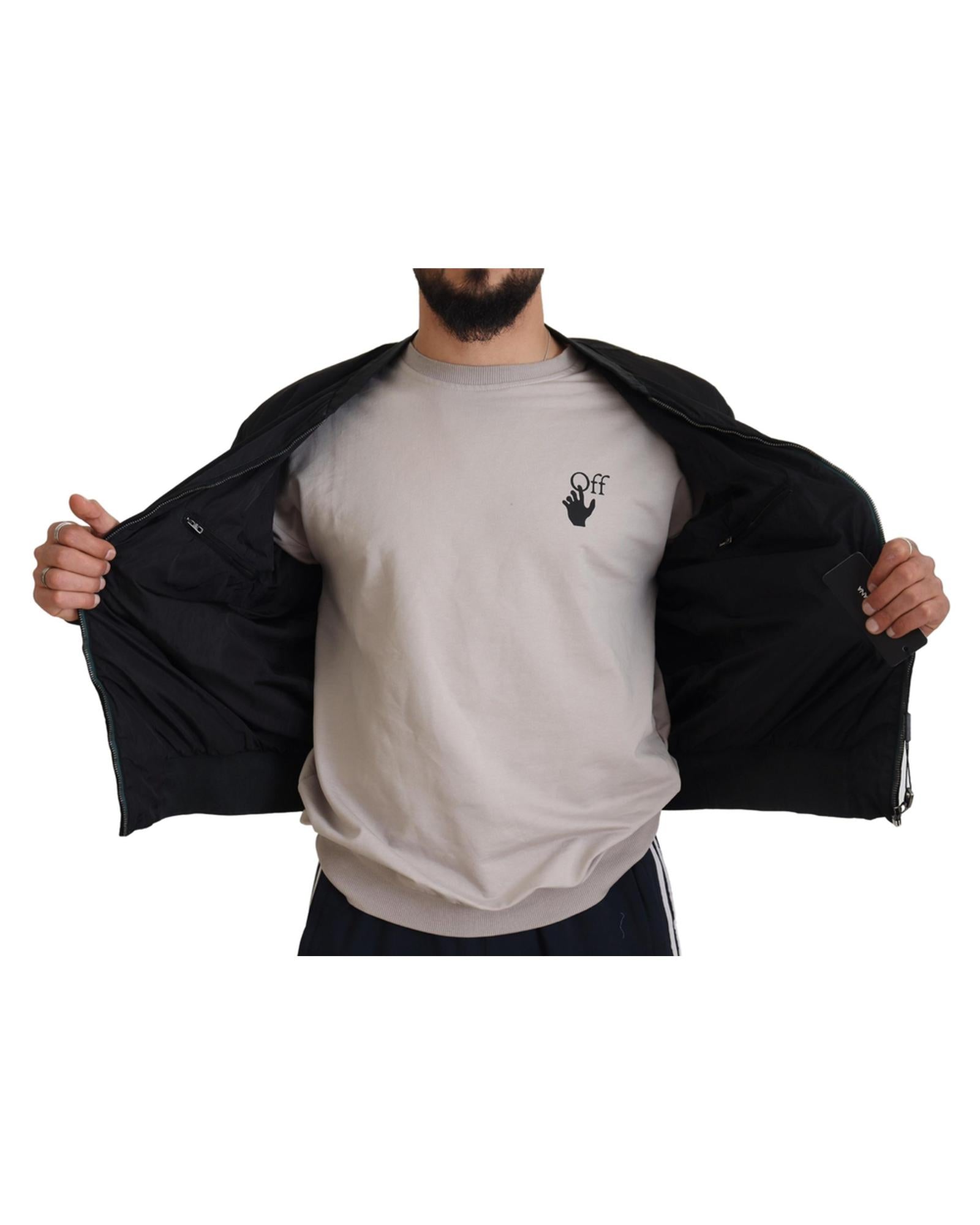 Authentic Dolce & Gabbana Bomber Jacket with Logo Details 46 IT Men