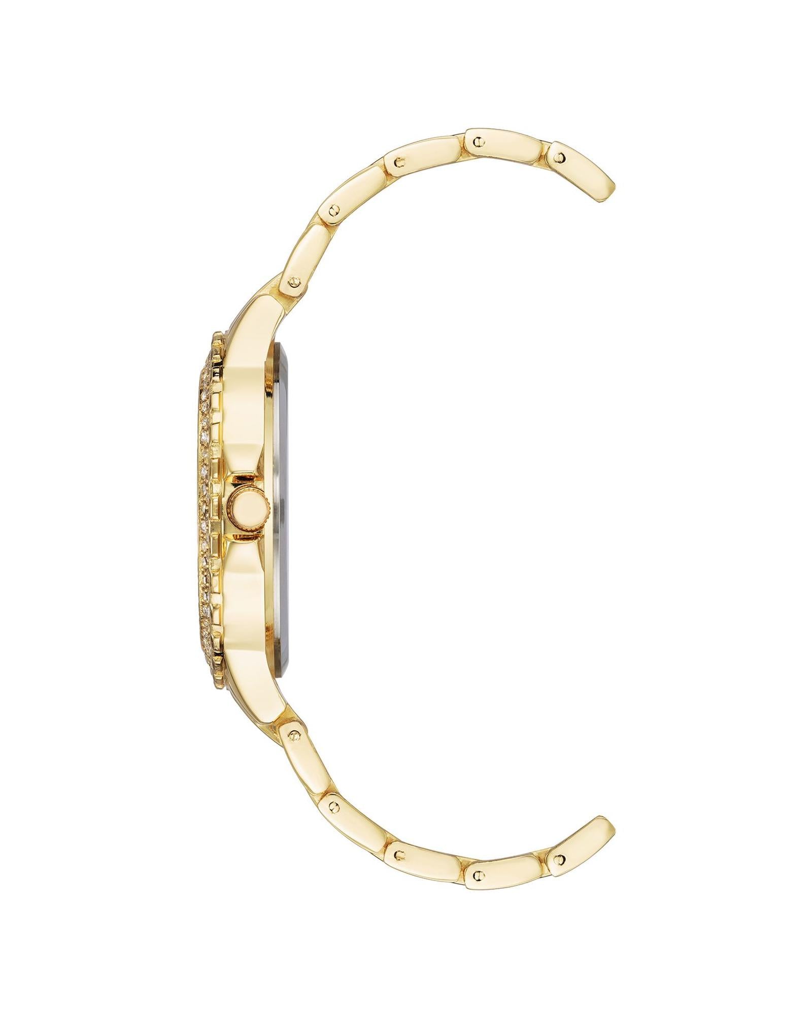 Gold Rhinestone Fashion Watch One Size Women