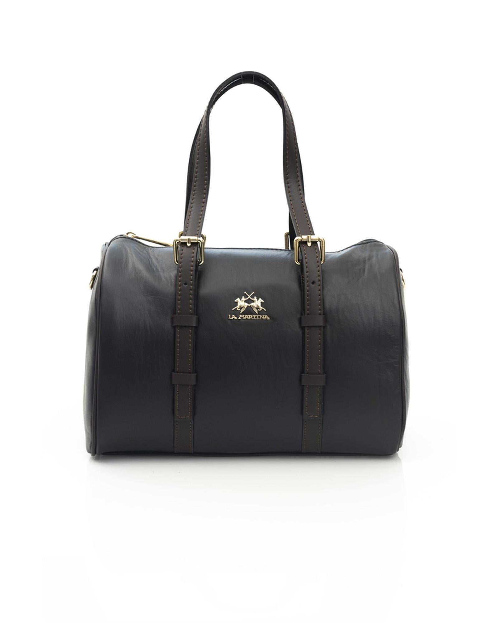 Logoed Crossbody Bag with Zip Closure & Internal Compartments One Size Men