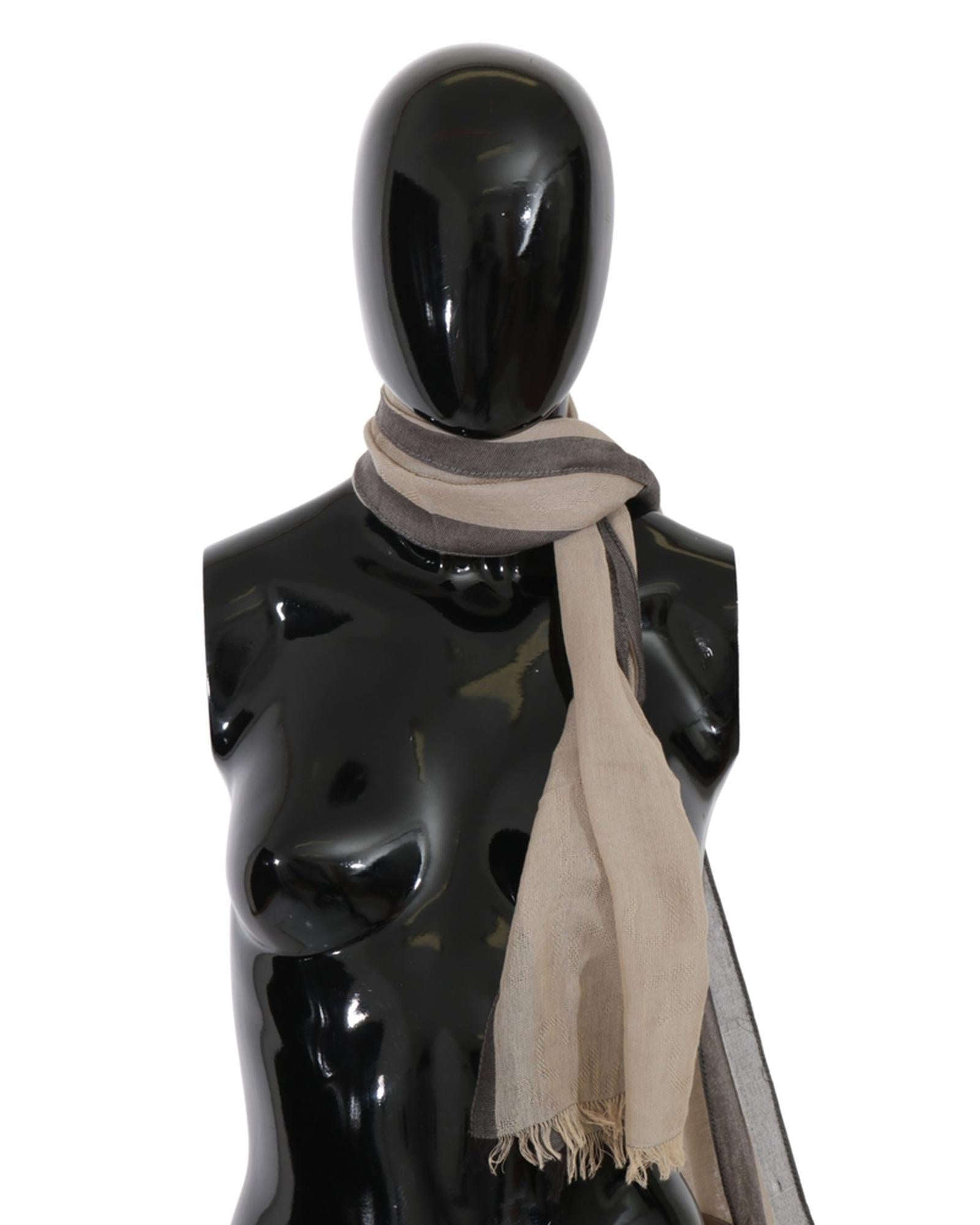 Brand New C’N’C COSTUME NATIONAL Womens Beige Cotton Scarf One Size Women