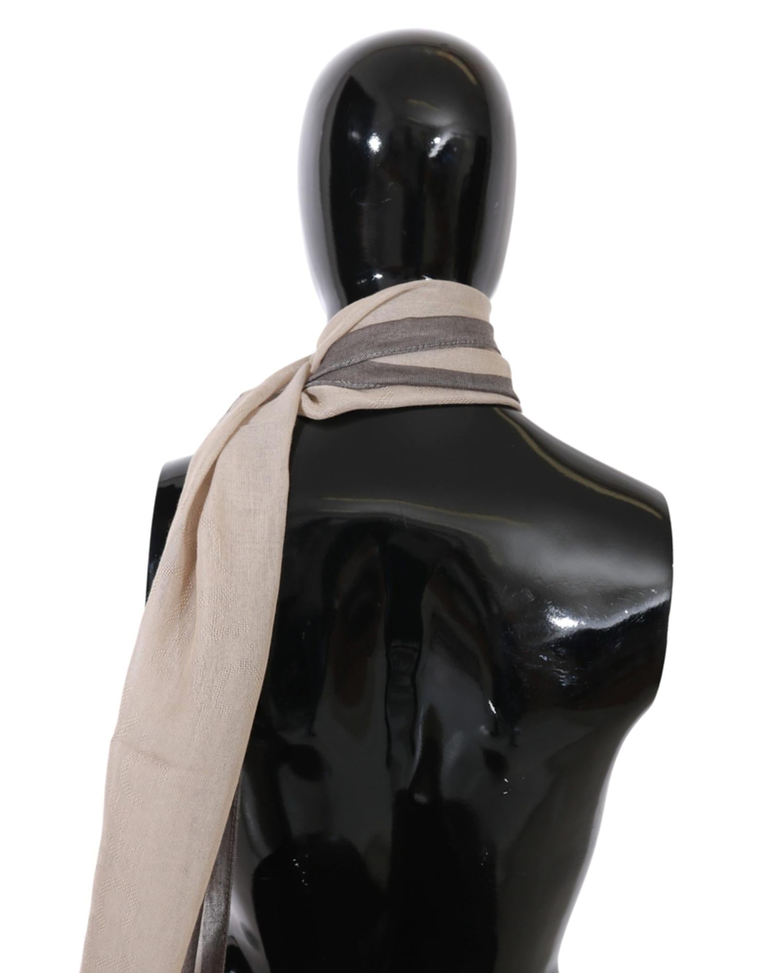 Brand New C’N’C COSTUME NATIONAL Womens Beige Cotton Scarf One Size Women