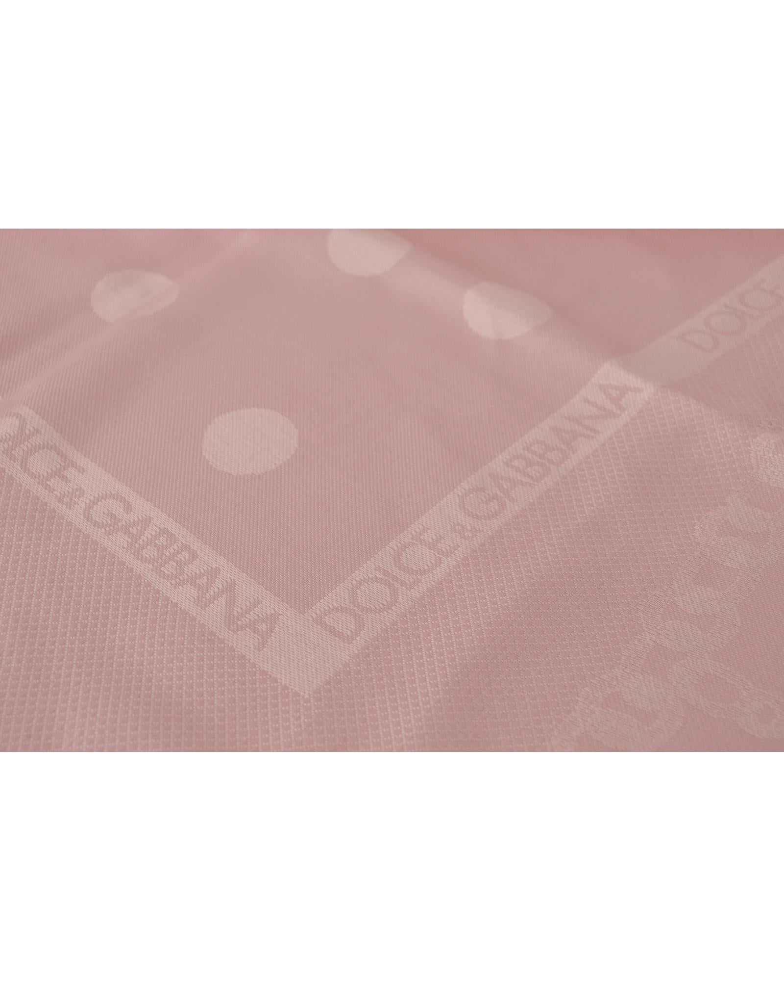 100% Authentic Dolce & Gabbana Wool and Silk Blend Logo Print Scarf One Size Women