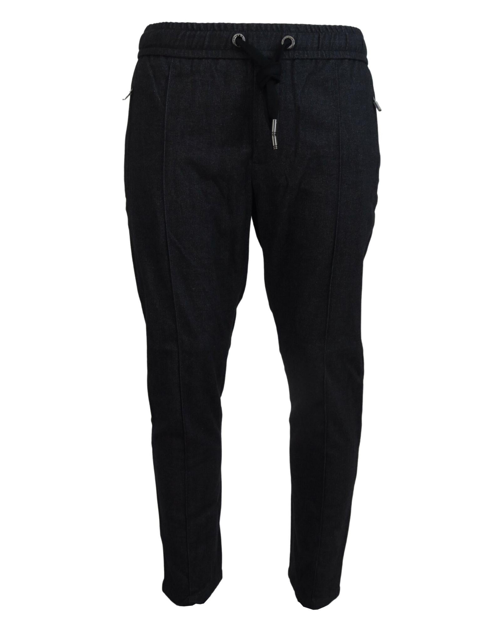 Dolce & Gabbana Jeans - Denim Tapered Pants with Logo Details 50 IT Men