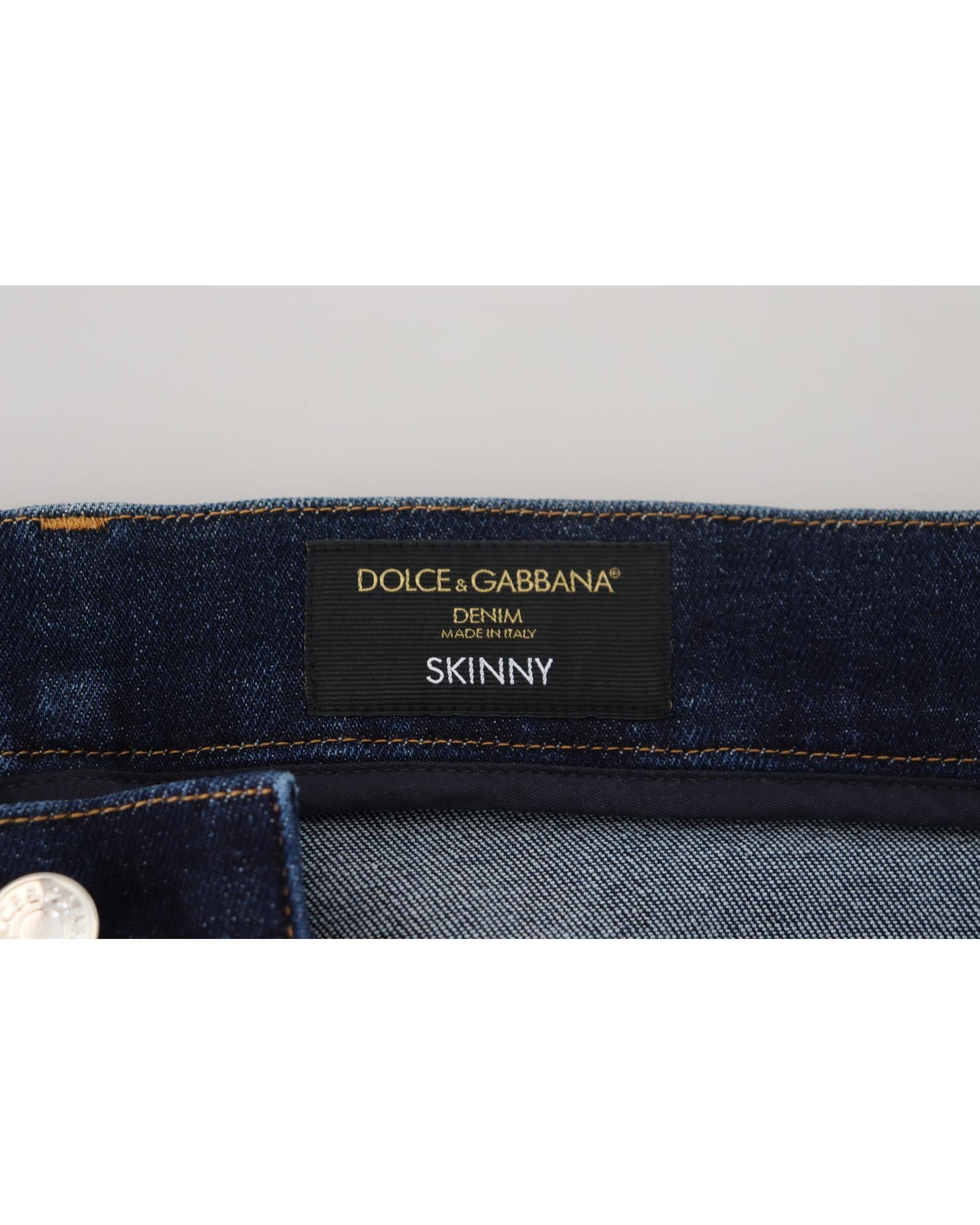 Brand New Dolce & Gabbana Slim Fit Denim Jeans 58 IT Men