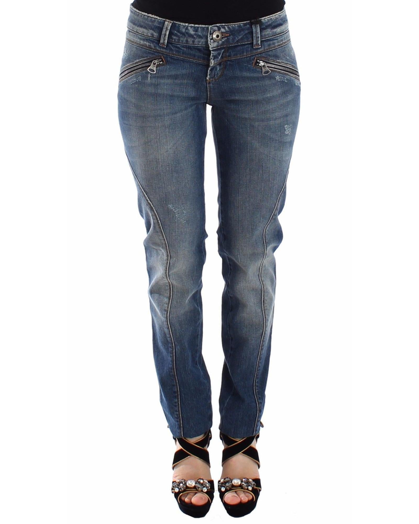 Authentic Ermanno Scervino Slim Blue Jeans 40 IT Women