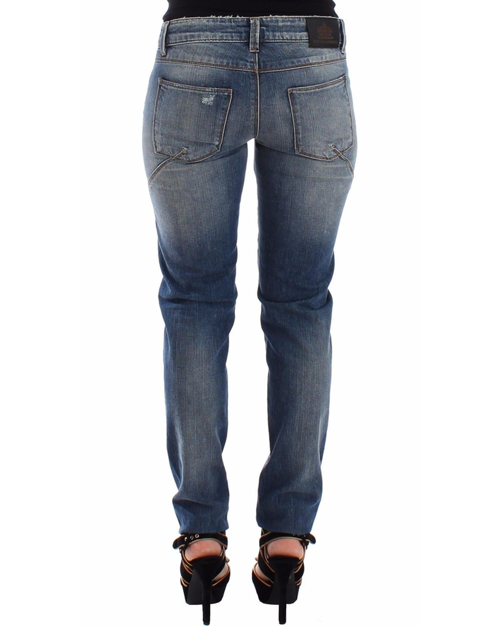 Authentic Ermanno Scervino Slim Blue Jeans 40 IT Women