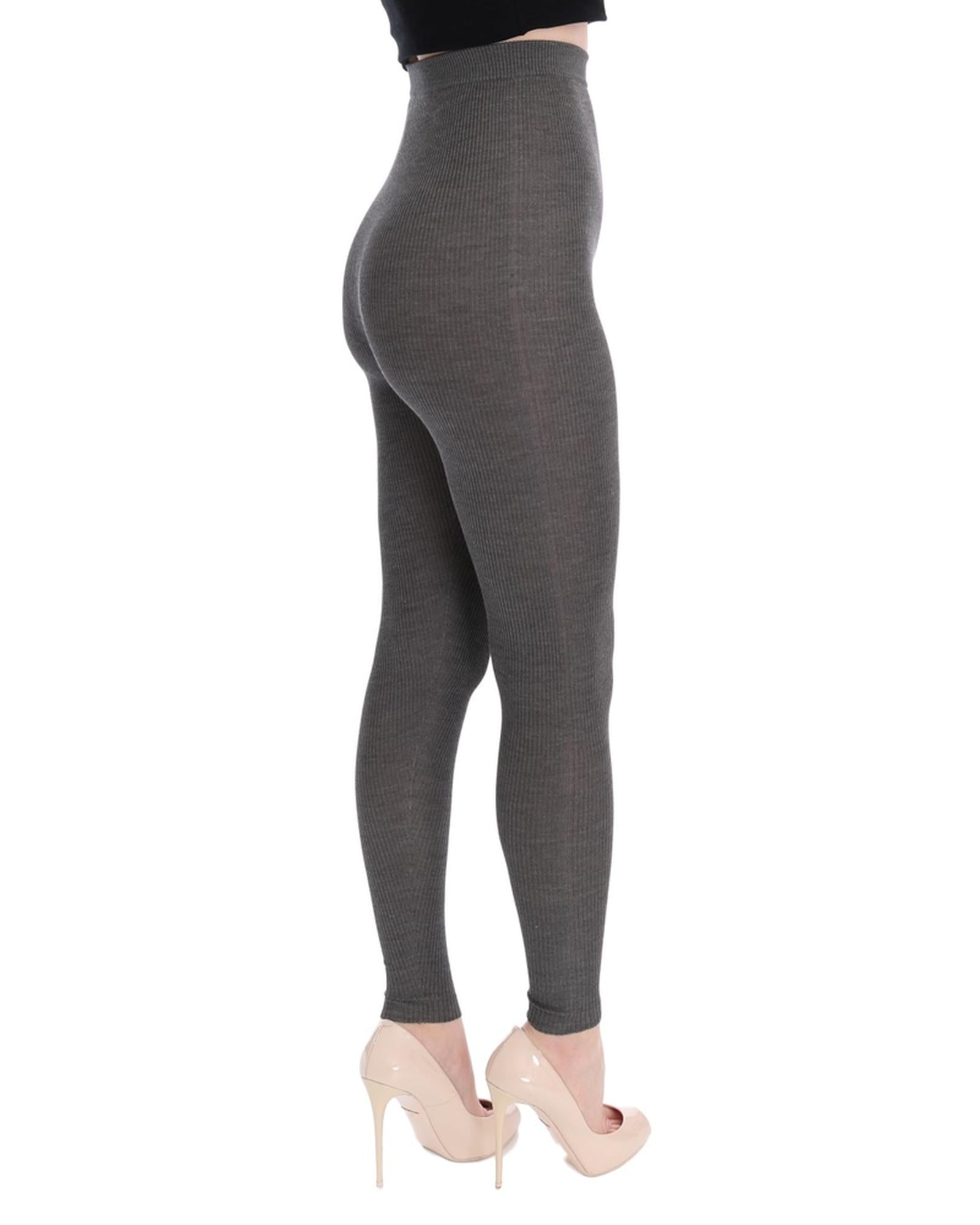 High Waist Cashmere Tights Pants 40 IT Women