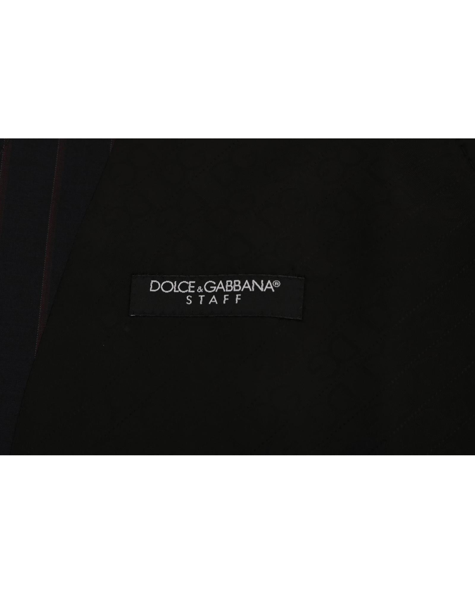 Dolce & Gabbana Staff Single Breasted Waistcoat Vest 50 IT Men