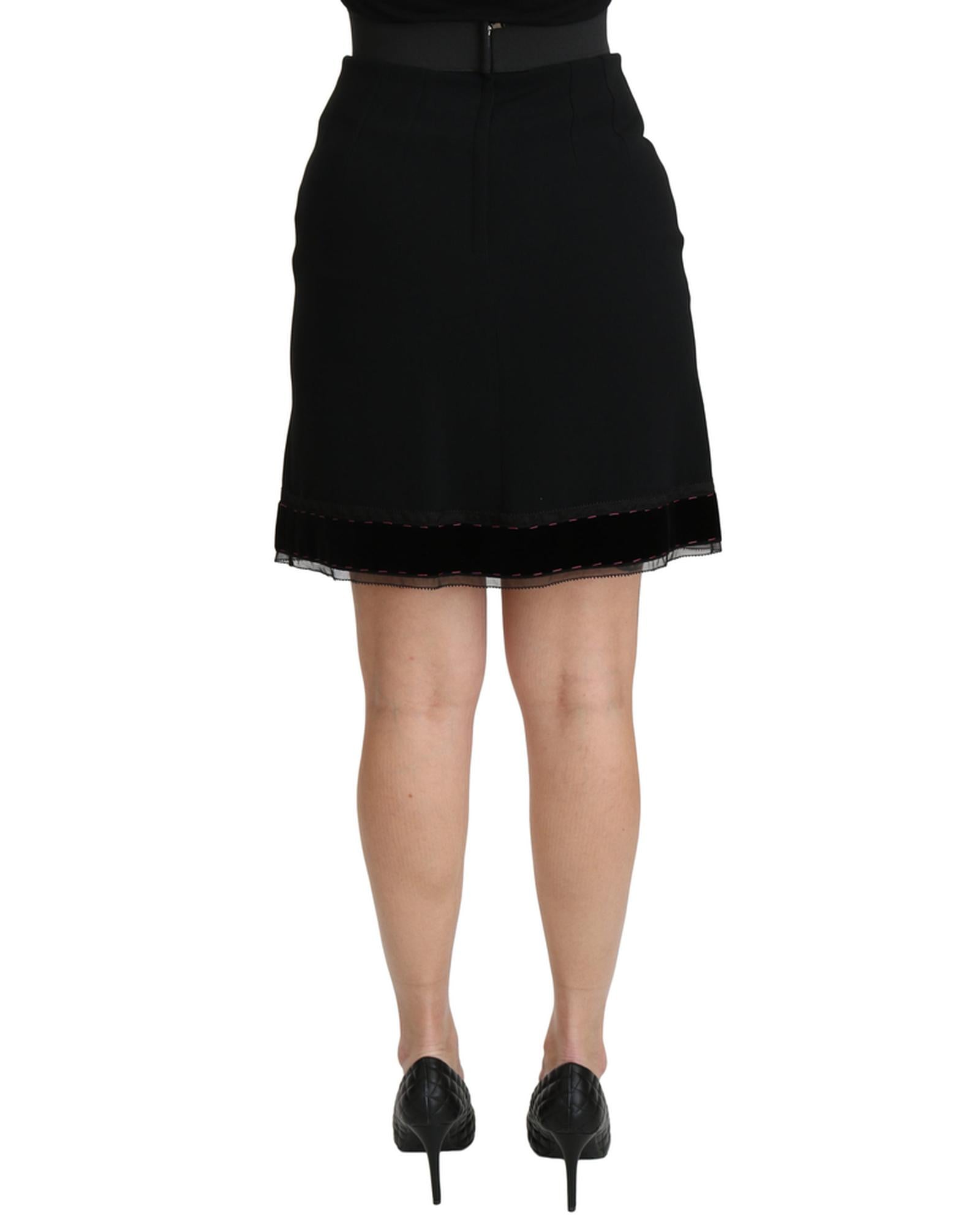 Dolce & Gabbana Above Knee High Waist Skirt 46 IT Women