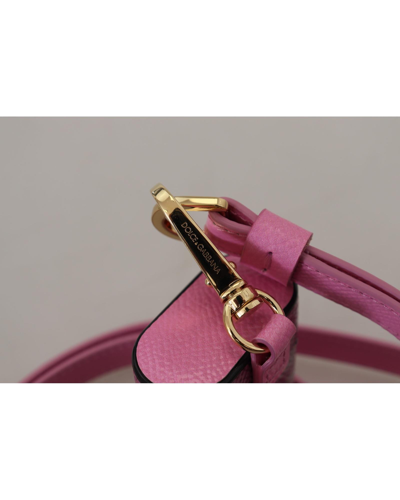 Gorgeous Dolce & Gabbana Airpods Case with Logo Detail - Pink and Black One Size Women