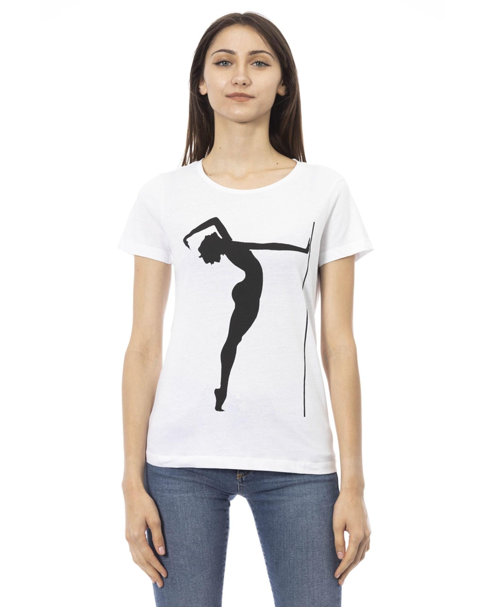 Short Sleeve T-shirt with Front Print S Women