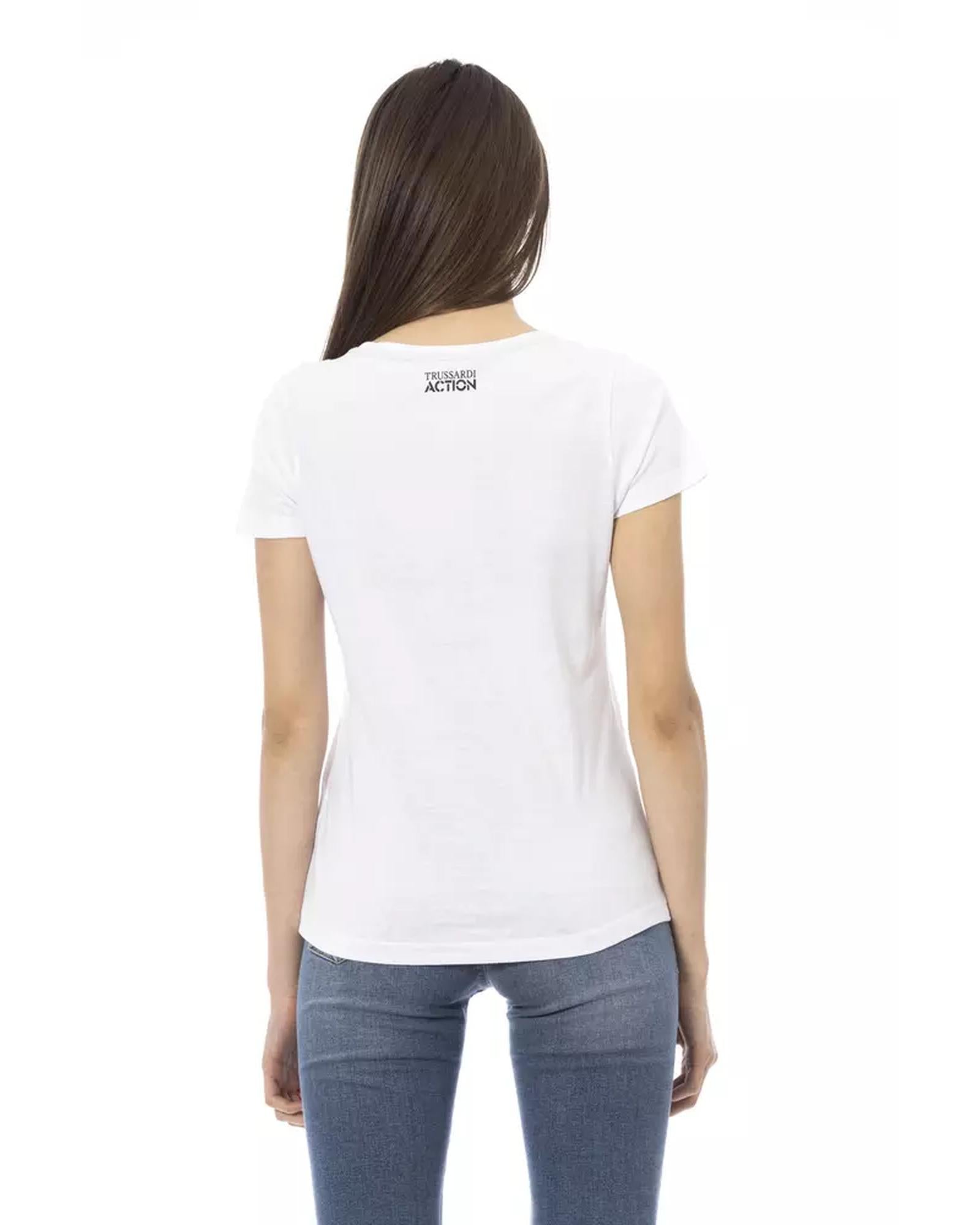 Short Sleeve T-shirt with Front Print S Women