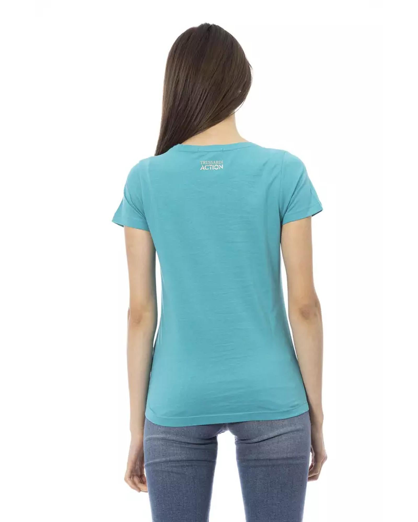 Short Sleeve T-shirt with Front Print M Women