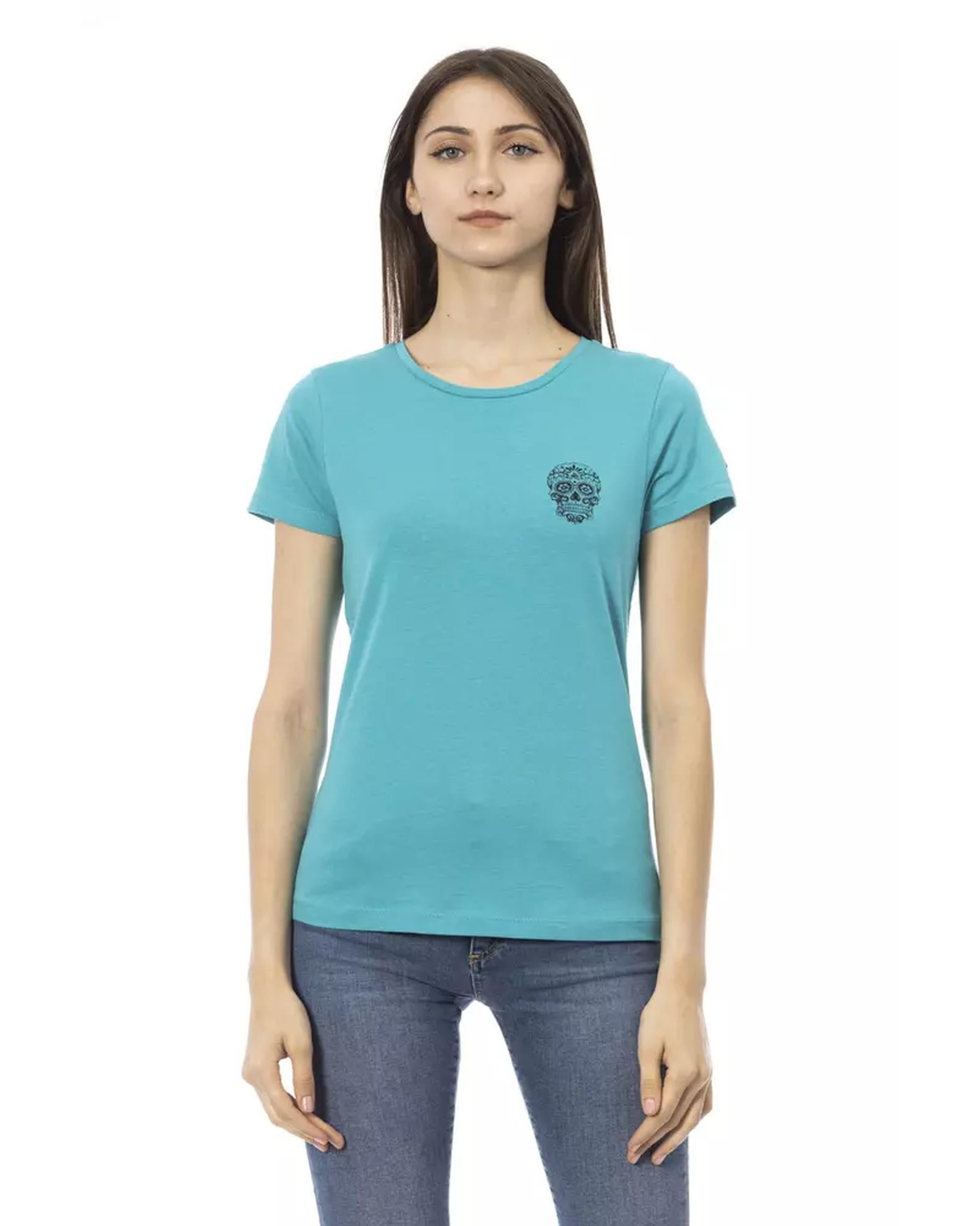 Short Sleeve T-shirt with Front Print M Women