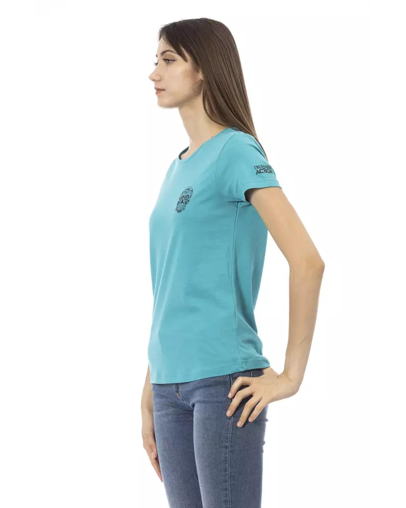 Short Sleeve T-shirt with Front Print M Women