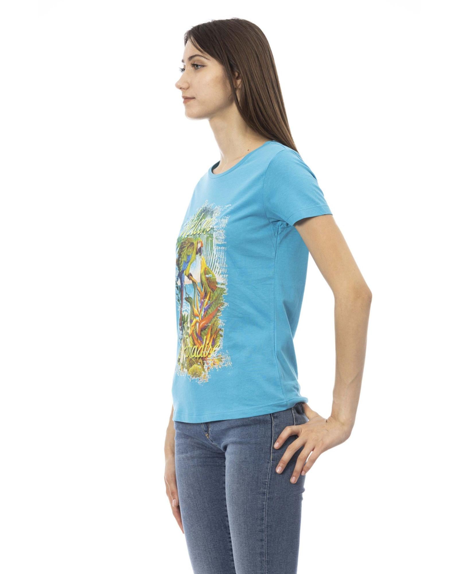 Short Sleeve T-shirt with Front Print 2XL Women