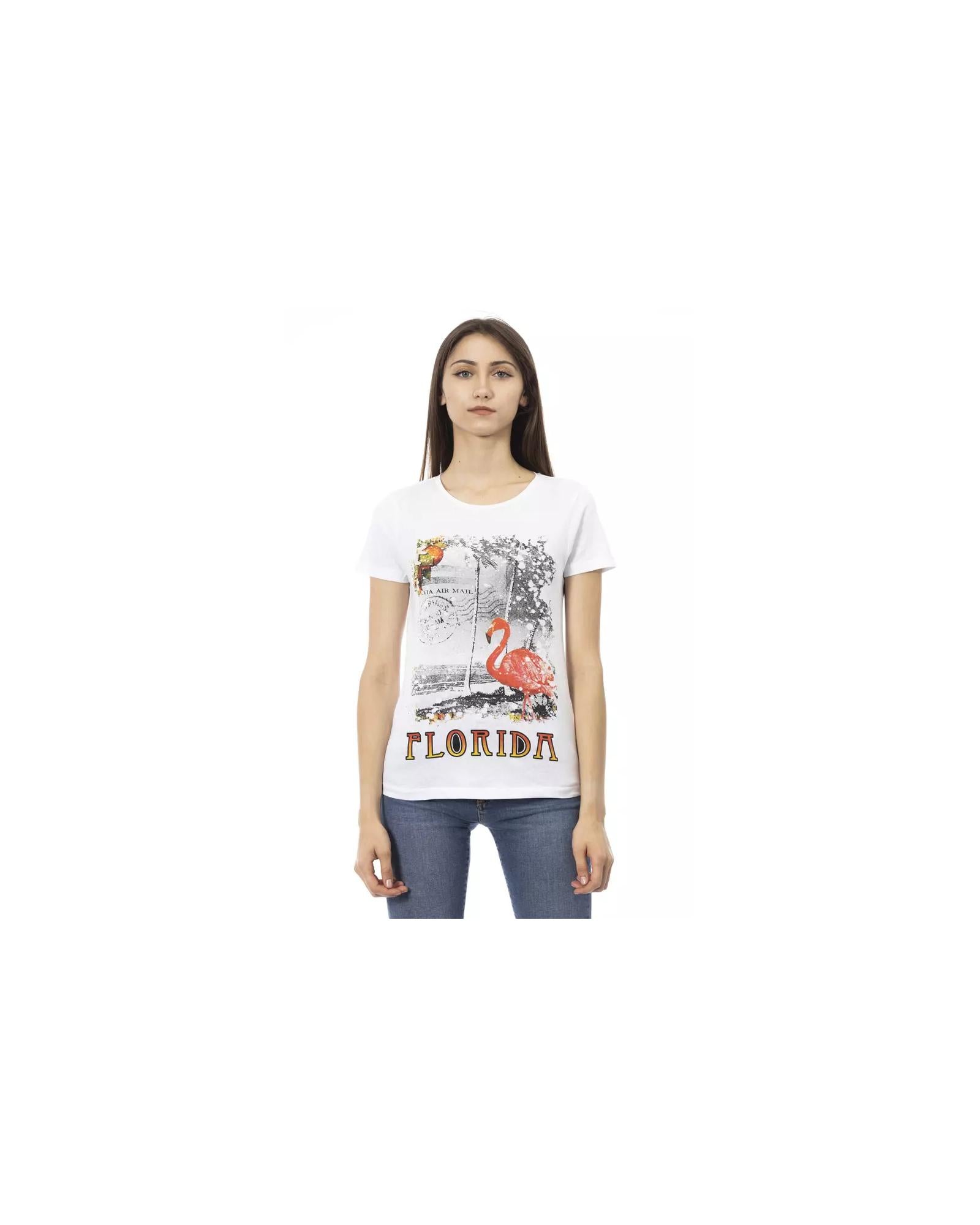Short Sleeve T-shirt with Front Print XL Women
