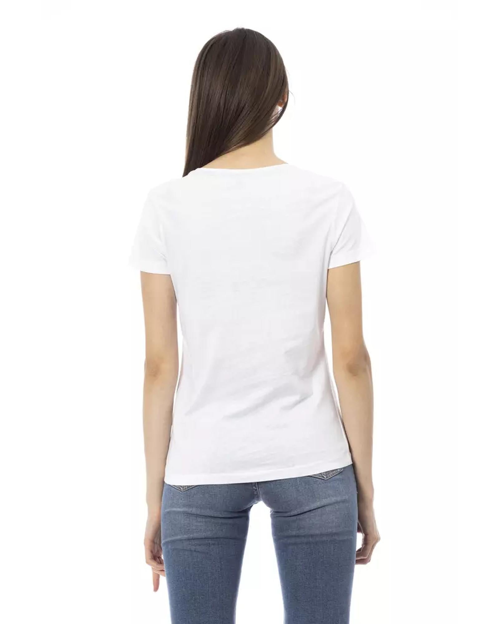 Short Sleeve T-shirt with Front Print S Women