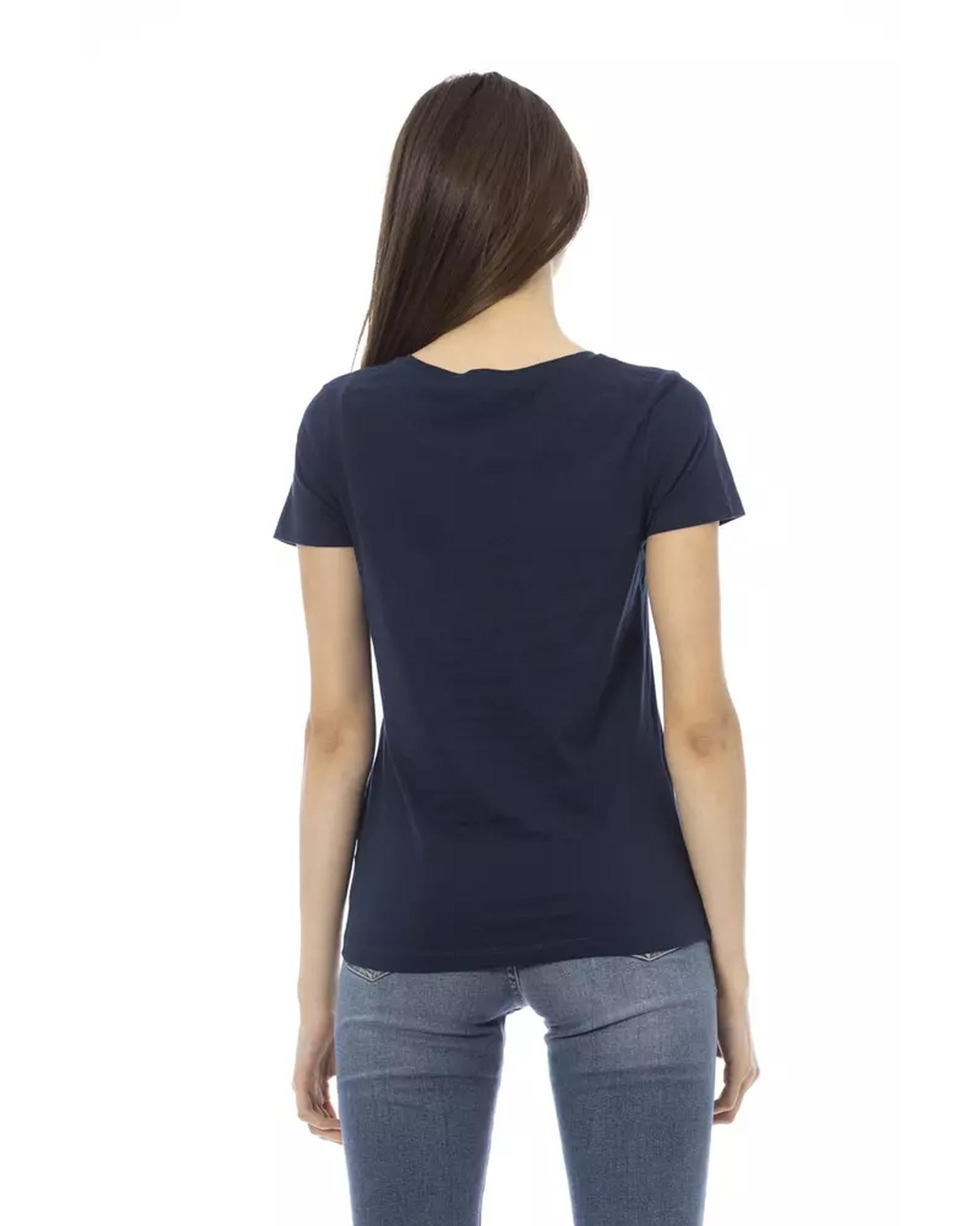 Short Sleeve T-shirt with Front Print 2XL Women