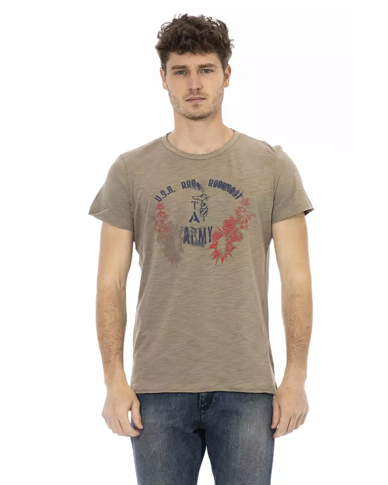 Short Sleeve T-shirt with Front Print L Men