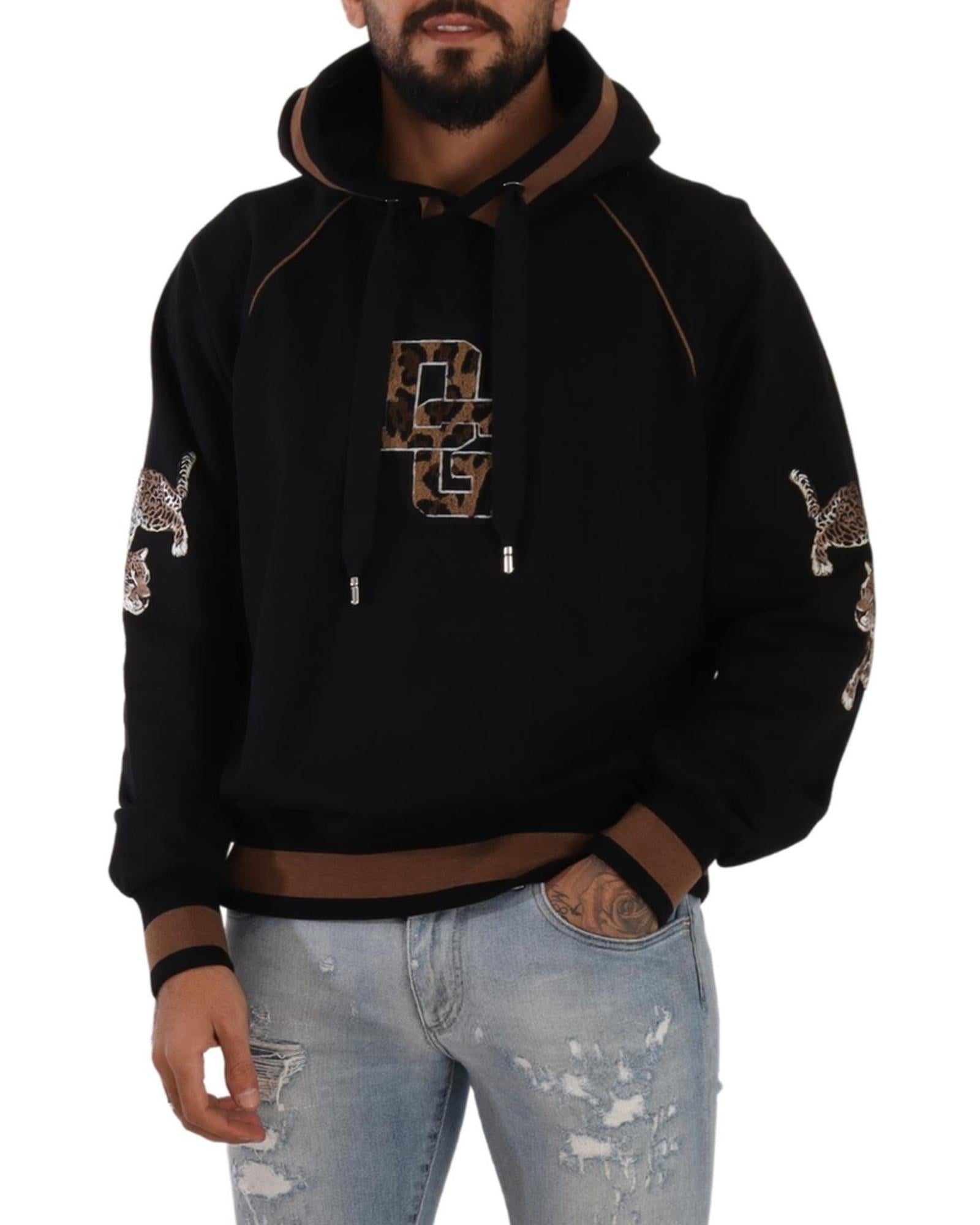 Stunning Dolce & Gabbana Pullover Hooded Sweatshirt 52 IT Men