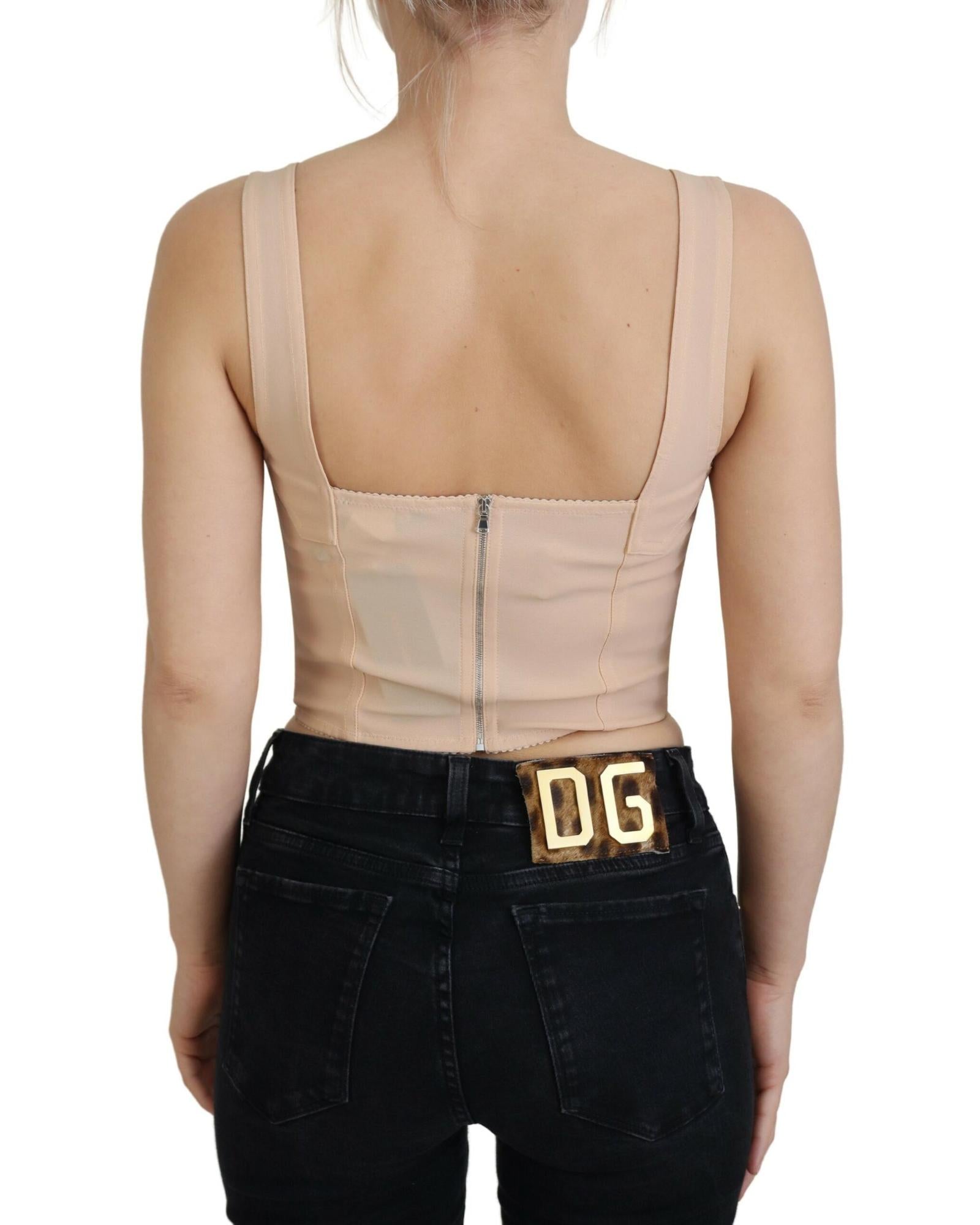 Dolce & Gabbana Bustier Top Blouse 40 IT Women