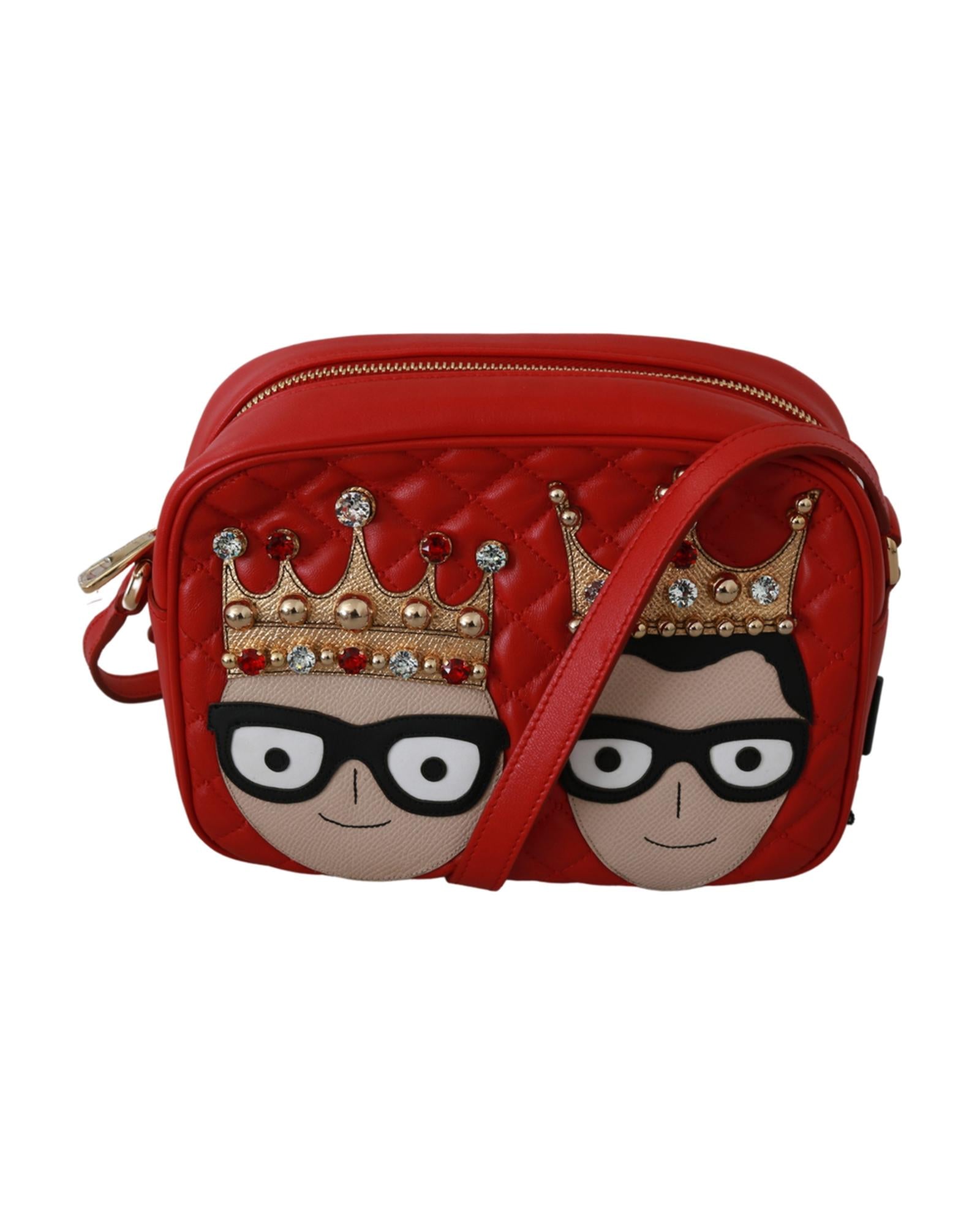 Dolce & Gabbana GLAM Crossbody Bag with Logo Details One Size Women