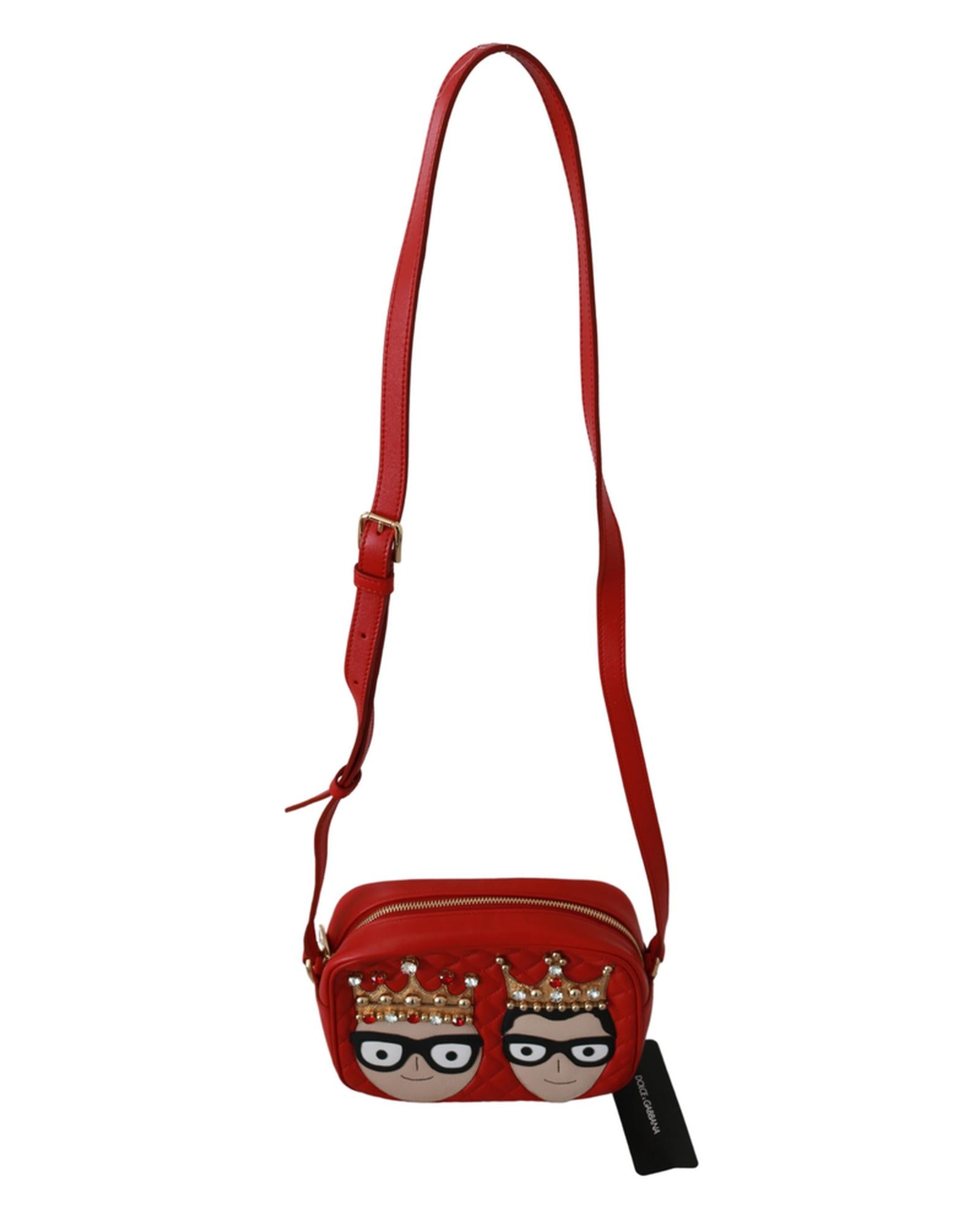 Dolce & Gabbana GLAM Crossbody Bag with Logo Details One Size Women