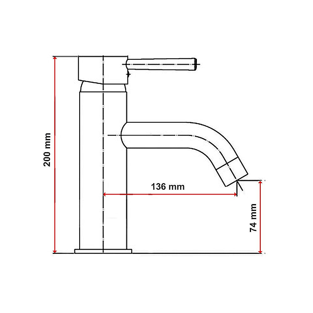 Basin Mixer Tap Faucet -Kitchen Laundry Bathroom Sink
