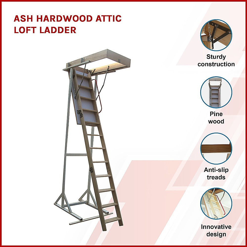 Ash Hardwood Attic Loft Ladder