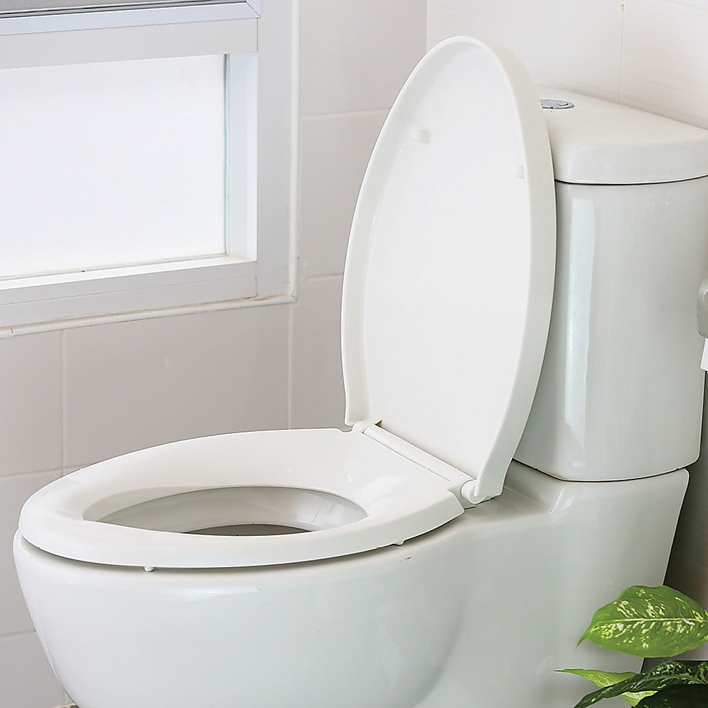 Quick Release Soft Close Toilet Seat White Bathroom Heavy Duty