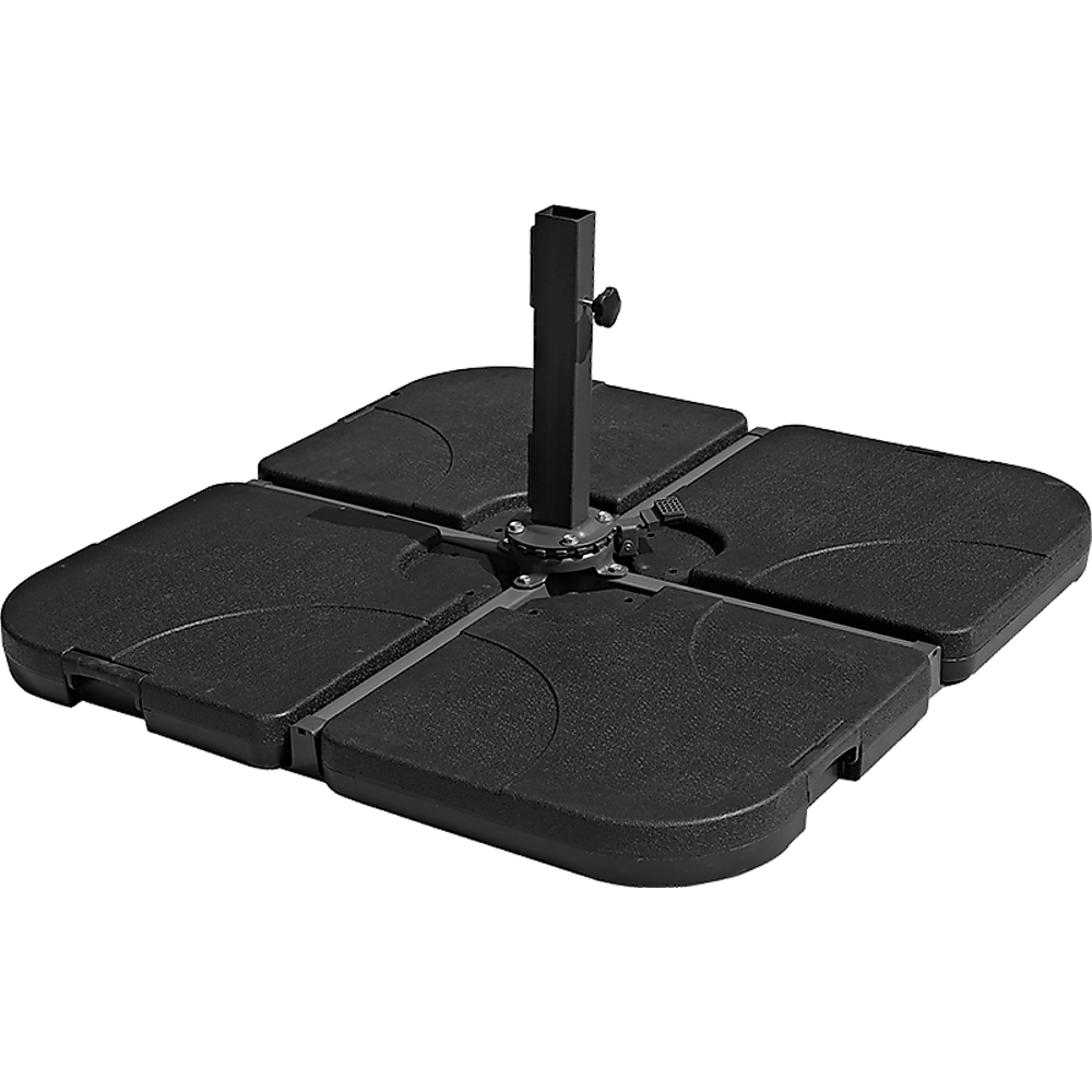 Outdoor Patio 4-Piece Cantilever Offset 3M Umbrella Base Stand Weight Water Sand